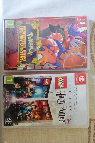 Nintendo Switch Azul/Rojo + 4 juegos + Accesorios