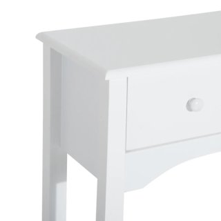 Tavolo consolle in legno bianco