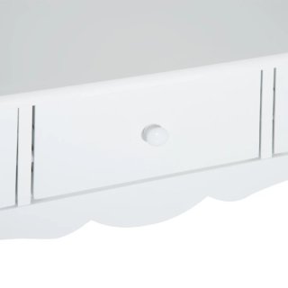 Tavolo consolle in legno bianco