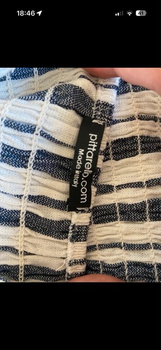 Tutina corta estiva a righe