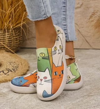 Zapatos Mujer T.38.5 Gatos Multicolor