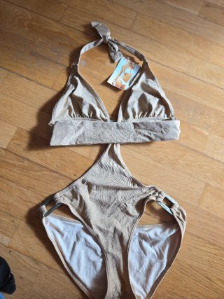 Trikini/Bañador Dorado