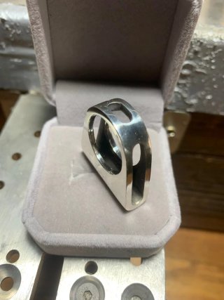 Anillo Plata 925 Diseño Moderno
