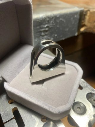 Anillo Plata 925 Diseño Moderno