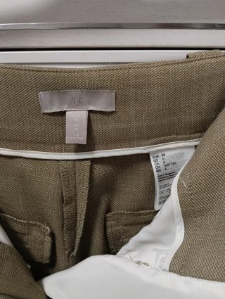 Bermuda H&M Talla 38 Verde Oliva