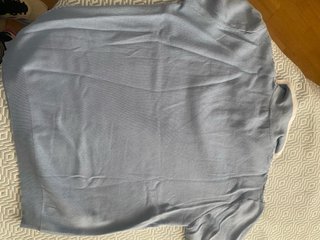 Polo retro OXKNIT azul y blanco talla XL