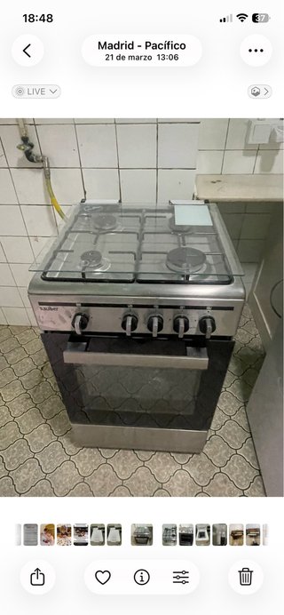 Cocina de gas Sauber