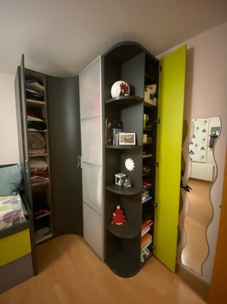 Cama juvenil con cajones y almacenaje