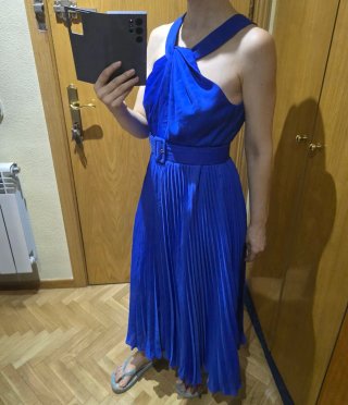 Vestido azul boda