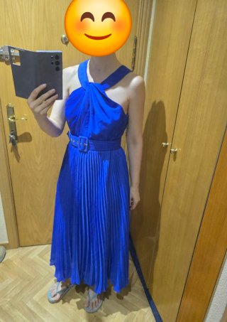 Vestido azul boda