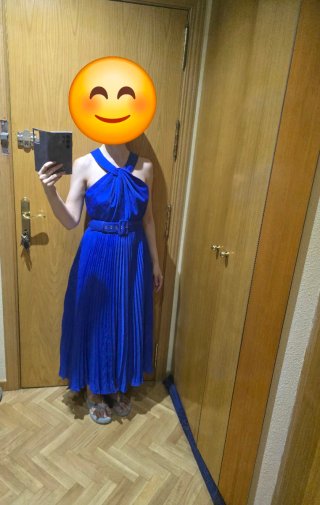 Vestido azul boda
