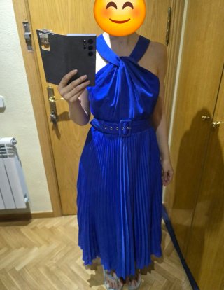 Vestido azul boda