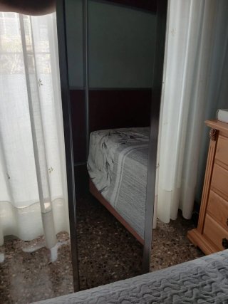 Espejo madera y cristal