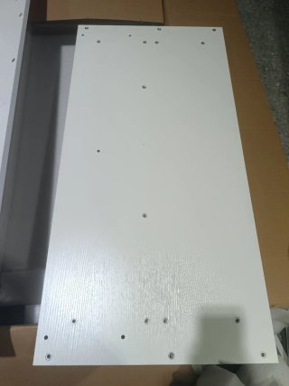 Escritorio elevable L OffiGo 150x120cm LED