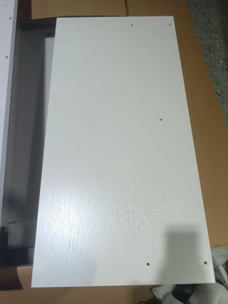 Escritorio elevable L OffiGo 150x120cm LED