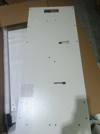 Escritorio elevable L OffiGo 150x120cm LED
