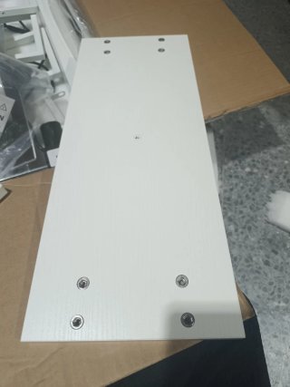 Escritorio elevable L OffiGo 150x120cm LED