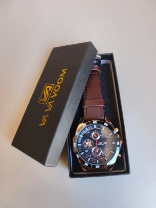 Reloj Caballero Nuevo Marrón Dorado