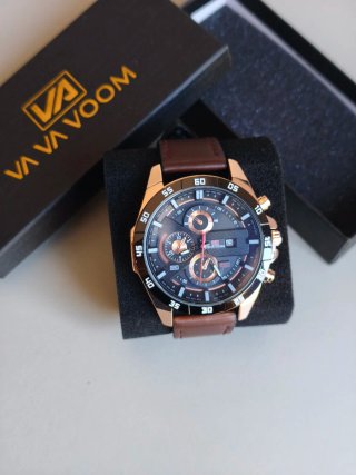 Reloj Caballero Nuevo Marrón Dorado