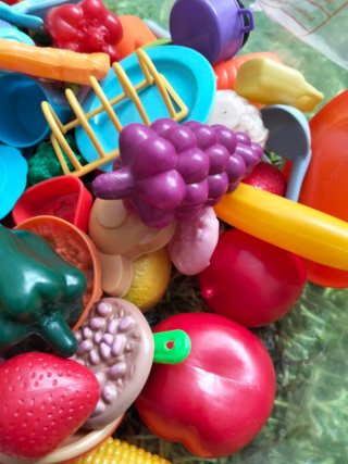 Juego Cocina Plástico Frutas Verduras