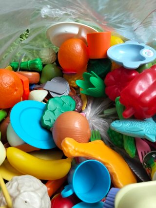 Juego Cocina Plástico Frutas Verduras