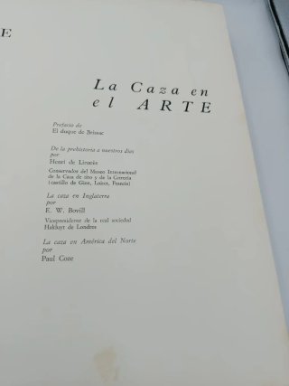 LA CAZA EN EL ARTE (LIBRO)