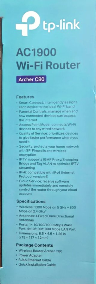 Router Wi-Fi TP-Link Archer C80 AC1900