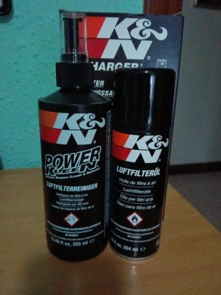 Kit Limpieza Filtro K&N Power Kleen + Aceite