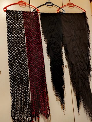 Lote 4 bufandas maxi y fulares Boho