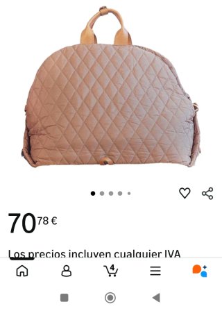 Bolso y cama para mascotas beige