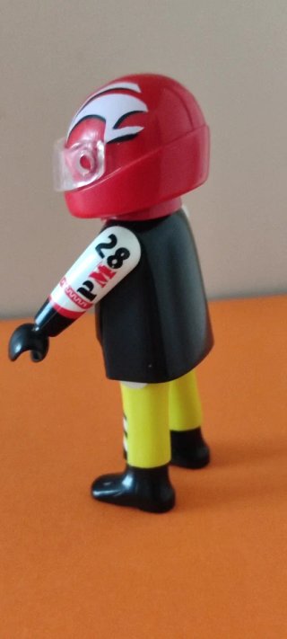 Piloto de moto de carreras Playmobil