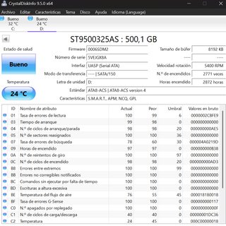 Disco Duro Seagate 500GB Momentus 5400.6