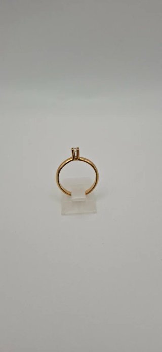 Anillo Oro 18k Solitario con brillante