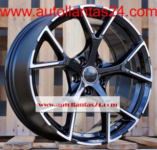8821 JUEGO DE 4 LLANTAS AUDI RS BLACK META