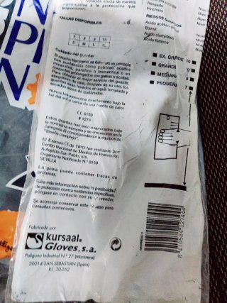 Guantes trabajo de neopreno Kursaal T10 (12x8)
