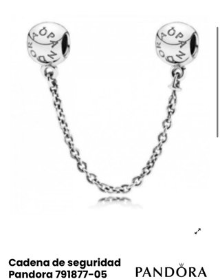 Pulsera Pandora con Cadena de Seguridad