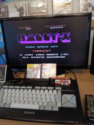 MSX  Rally-X Cartucho ORIGINAL ..CAJA REPRO