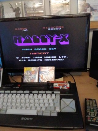 MSX  Rally-X Cartucho ORIGINAL ..CAJA REPRO