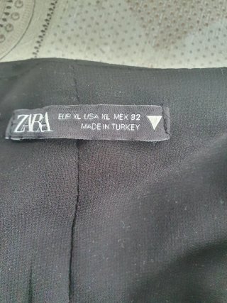 Vestido efecto abrigo negro