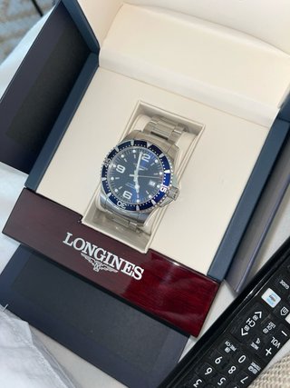 Reloj Longines Azul y Plateado