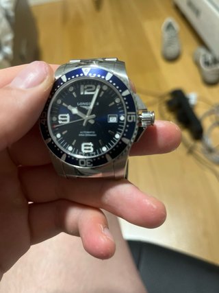 Reloj Longines Azul y Plateado