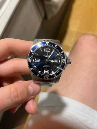 Reloj Longines Azul y Plateado