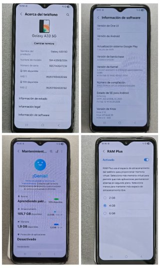 Samsung Galaxy A33 5G 128GB 6+6GB Black
