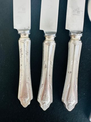 Set di posate vintage Meneses argentate