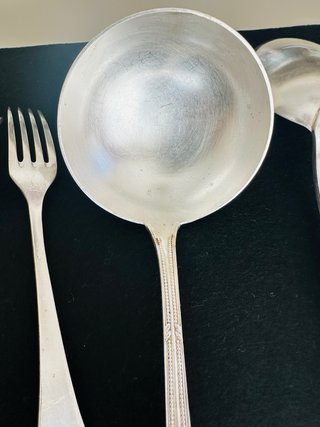Set di posate vintage Meneses argentate
