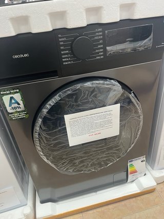 Lavadora Cecotec 10 kg Inox Dark