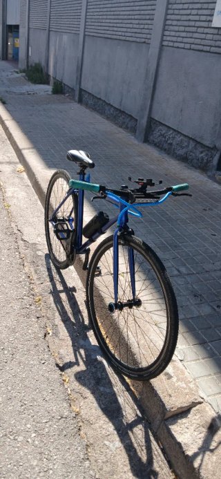 Bicicleta Fixie Azul