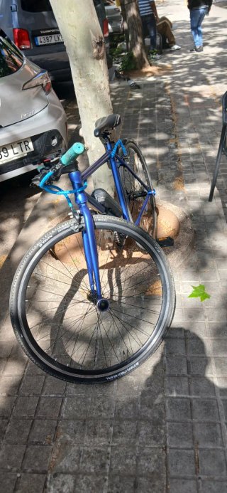 Bicicleta Fixie Azul