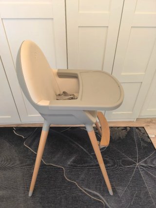 Trona bebé color beige 2 en 1