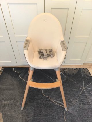 Trona bebé color beige 2 en 1